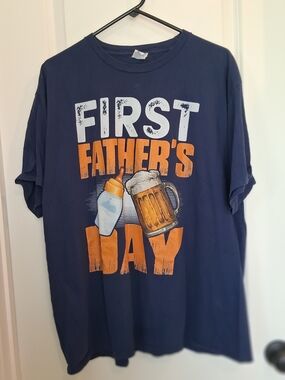 Port & Company Navy Ring Spun T-Shirt